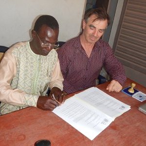 Signature of the partnership agreement with the VTC of Tominian